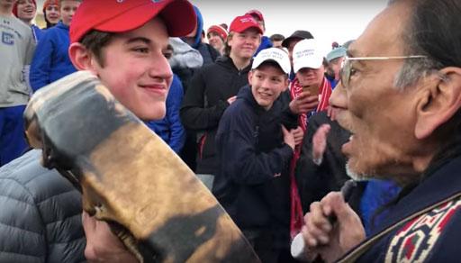 Covington High School Students in the Center of National Mall