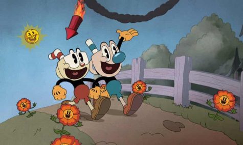 A screengrab from the intro to The Cuphead Show!