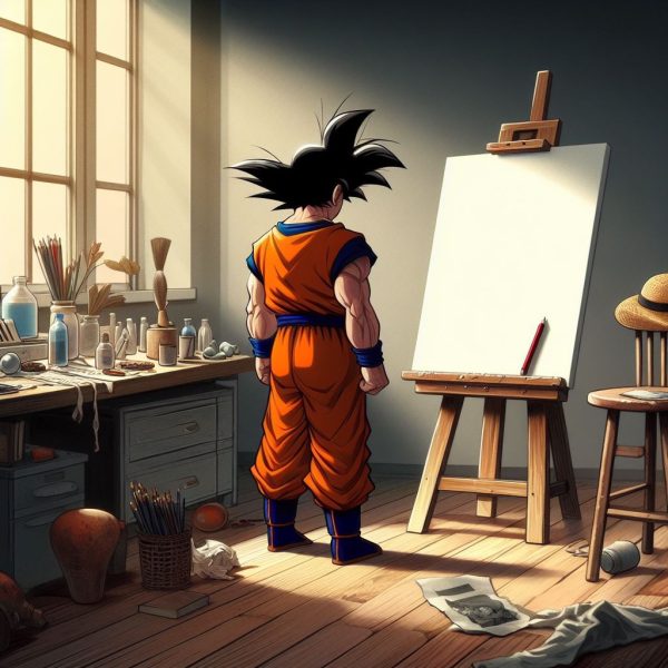 Dragonball character Goku mourns the loss of his creator, artist Akira Toriyama